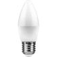 Лампа светодиодная Feron E27 11W 6400K Свеча Матовая LB-770 25945 - фото №1