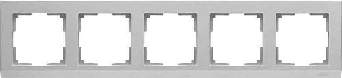 Рамка Werkel Stark на 5 постов серебряный WL04-Frame-05 4690389063732