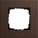 Рамка 1-постовая Gira Esprit Lenoleum-Multiplex коричневый 0211223