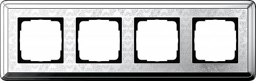 Рамка 4-постовая Gira ClassiX Art хром 0214681