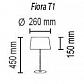 Настольная лампа TopDecor Fiora T1 17 05g - фото №2