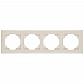 Рамка 4-постовая Efapel Logus 90 Base бежевый 90940 TMF - фото №1