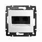 Розетка компьютерная RJ45 Legrand Valena 5e кат UTP на винтах белая 774238 - фото №1