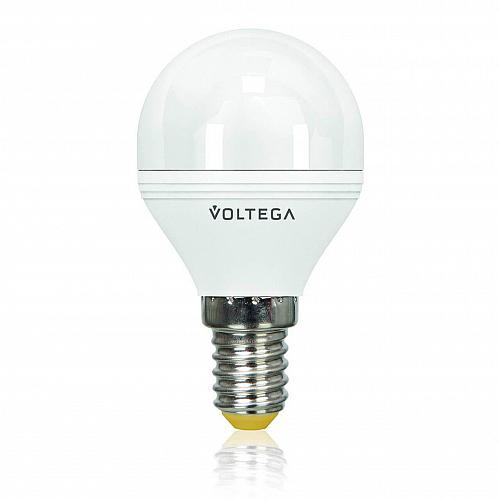 Лампа светодиодная диммируемая Voltega E14 6W 2800К матовая VG2-G2E14warm6W-D 5493