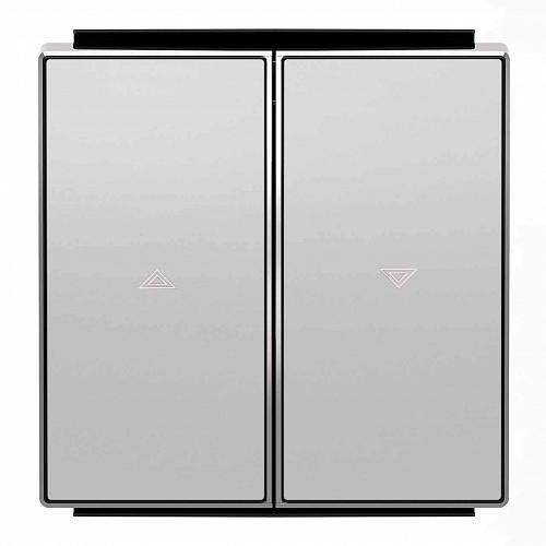 Лицевая панель ABB Sky выключателя жалюзи серебристый алюминий 2CLA854400A1301