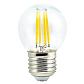 Лампа светодиодная филаментная Uniel E27 7,5W 3000K прозрачная LED-G45-7,5W/WW/E27/CL GLA01TR UL-00003252 - фото №1