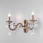 Бра Eurosvet 10102/2 античная бронза/прозрачный хрусталь Strotskis - фото №2