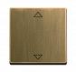 Лицевая панель ABB Dynasty выключателя электронного Busch-Jalousiecontrol латунь античная 2CKA006430A0407 - фото №1