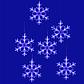 Светодиодная гирлянда Uniel занавес Снежинки-1 220V синий ULD-E1503-072/DTA Blue IP20 Snowflakes-3 UL-00007336 - фото №2