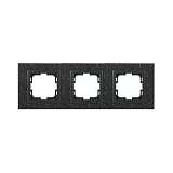 Рамка 3-постовая Mono Electric Style Granit чёрный гранит 107-610000-162