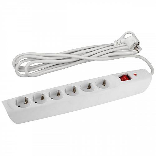 Сетевой фильтр ЭРА 6гн 4м с/з SFX-6es-4m-W Б0044025