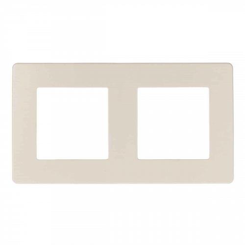 Рамка 2-постовая ЭРА 12 сатин слоновая кость 12-5102-02 Б0052510