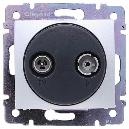 Розетка TV-R Legrand Valena Звезда алюминий 770132