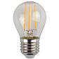 Лампа светодиодная филаментная ЭРА E27 11W 2700K прозрачная F-LED P45-11w-827-E27 Б0047013 - фото №1