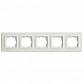 Рамка 5-постовая Mono Electric Despina слоновая кость 102-010000-164 - фото №1