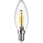 Лампа светодиодная филаментная REV TC37 E14 5W 2700K DECO Premium свеча на ветру 32430 0 - фото №2