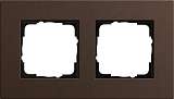 Рамка 2-постовая Gira Esprit Lenoleum-Multiplex коричневый 0212223