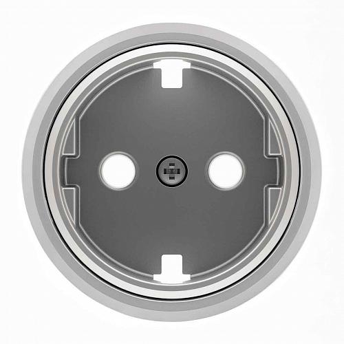 Лицевая панель ABB Sky Moon розетки Schuko с/з хром 2CLA868890A1401