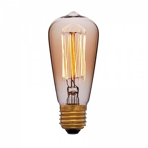 Лампа накаливания E27 60W золотая 053-600