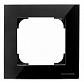 Рамка 1-постовая ABB Sky стекло чёрное 2CLA857100A3101 - фото №1