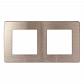 Рамка 2-постовая ЭРА 12 сатин шампань 12-5102-04 Б0052512 - фото №1