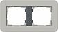 Рамка 2-постовая Gira E3 серый/антрацит 0212422 - фото №1