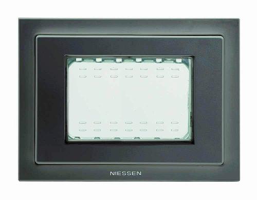 Рамка монтажная ITA 3-модульная ABB Zenit IP55 антрацит 2CLA337300N1801