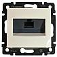 Розетка компьютерная RJ45 Legrand Valena 6 кат UTP на винтах слоновая кость 774142 - фото №1