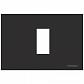 Рамка 1-модульная ABB Zenit итальянский стандарт антрацит 2CLA247100N1801 - фото №1