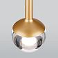 Подвесной светодиодный светильник Elektrostandard DLS028 6W 4200K золото a047770 - фото №3