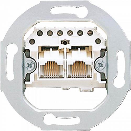 Розетка телефонная двойная Jung 3 кат UAE2X8UPO