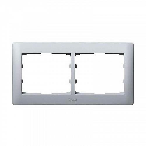 Рамка 2-постовая Legrand Galea Life алюминий 771302