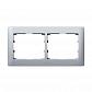 Рамка 2-постовая Legrand Galea Life алюминий 771302 - фото №1