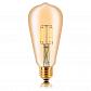 Лампа светодиодная филаментная E27 4W 2200K золотая 057-271 - фото №1