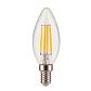 Лампа светодиодная филаментная диммируемая Elektrostandard E14 5W 4200K прозрачная a045174 - фото №1