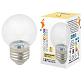 Лампа декоративная светодиодная Volpe E27 1W 3000K прозрачная LED-G45-1W/3000K/E27/CL/С UL-00005807 - фото №1