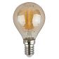 Лампа светодиодная филаментная ЭРА E14 9W 4000K золотая F-LED P45-9w-840-E14 gold Б0047028 - фото №1