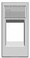 Лицевая панель ABB Zenit розетки компьютерной серебро 2CLA211810N1301 - фото №1