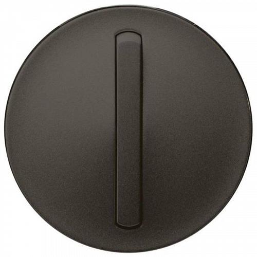 Лицевая панель Legrand Celiane выключателя одноклавишного с контурной подсветкой графит 065203