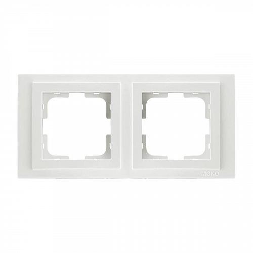 Рамка 2-постовая Mono Electric Despina жемчуг 102-250000-161