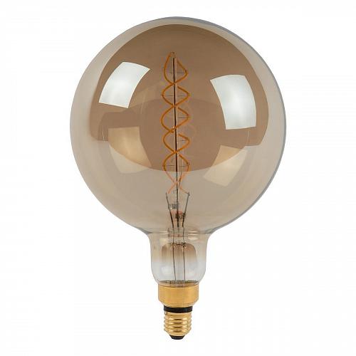 Лампа светодиодная диммируемая Lucide E27 8W 2200K дымчатая 49052/08/65