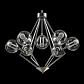 Подвесная люстра Crystal Lux Fabricio Fabricio SP7 Chrome/Transparente - фото №3