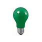 Лампа накаливания AGL Е27 25W груша зеленая 40023 - фото №1