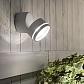 Уличный настенный светодиодный светильник Ideal Lux Omega Ap Round Bianco 4000K 172538 - фото №2