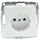 Розетка 2К+З Mono Electric Despina/ Larissa 16A 250V винтовое подключение белый 500-001921-117 - фото №1