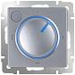Терморегулятор электромеханический для теплого пола Werkel серебряный WL06-40-01 4690389132681 - фото №1