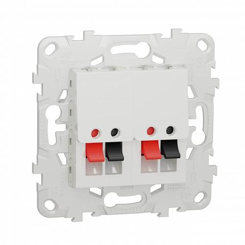 Аудиорозетка двойная Schneider Electric Unica New NU548918