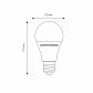 Лампа светодиодная Elektrostandard E27 7W 4200K матовая a060103 - фото №2