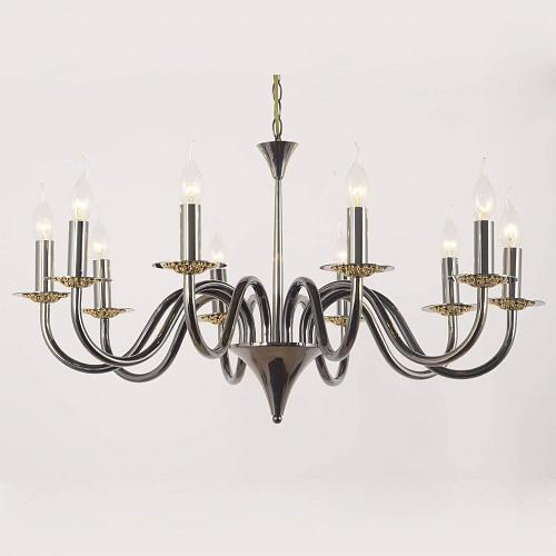 Подвесная люстра Lucia Tucci Messina 1890.10 Glossy Black