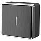 Выключатель одноклавишный с подсветкой Werkel Gallant графит рифленый WL15-01-04 4690389128219 - фото №1